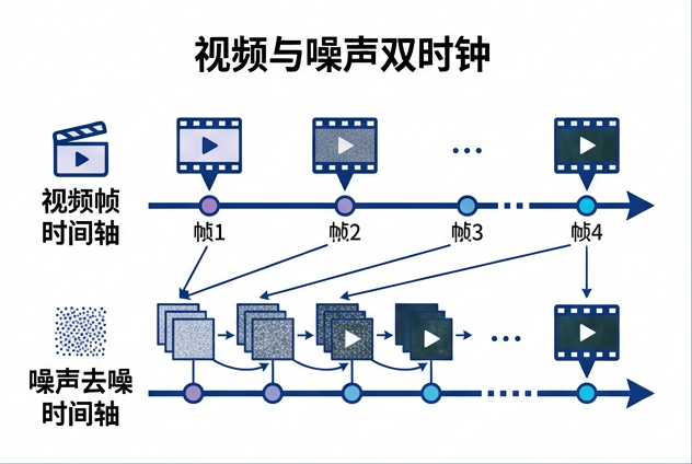 图 009：视频时间与噪声时间的双时钟