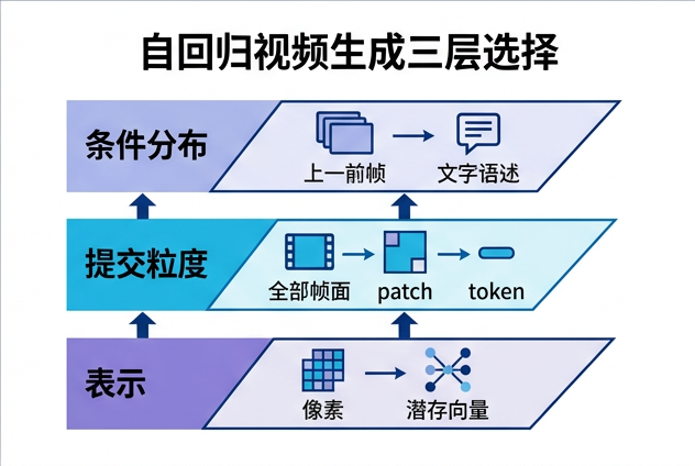图 012：自回归视频生成的三层选择