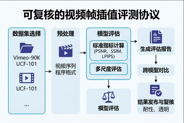 图 051：可复核的视频帧插值评测协议