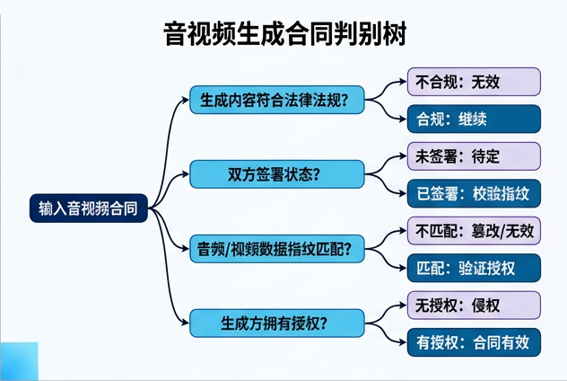 图 058：音视频生成合同判别树