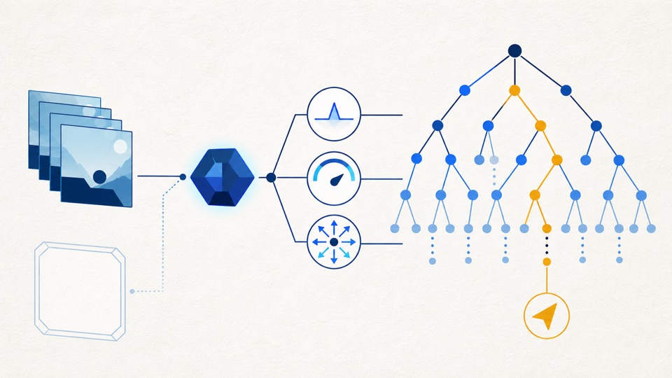 MuZero 隐状态树搜索概念图