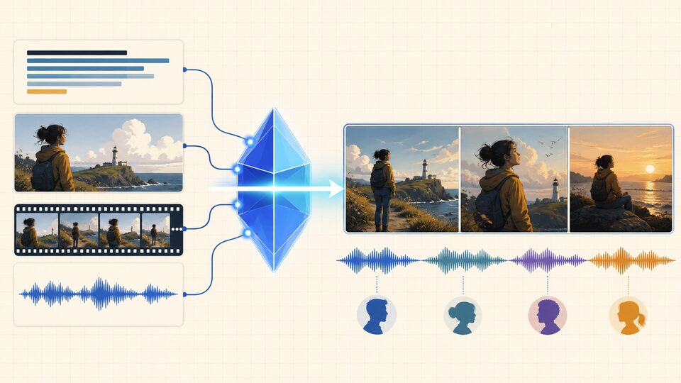 Kling 3 多模态原生音视频创作概念图